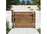 The Living Store Cancello Da Giardino 105X80 Cm In Acciaio Corten Design Quadrato