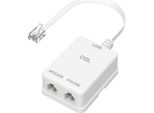 Hama Filtro Adsl Spina Jack 6P4C / 2 Prese Jack 6P4C