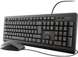 Trust TKM-250 Set Tastiera Mouse Incluso Usb Qwerty Italiano Nero