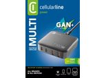 Cellularline Multipower Magnus 100W Caricabatterie Da Rete 4 Porte Gan 100W