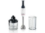 Bosch Serie 4 MSM4W420 Blender 0.6 L Cooking Blender 800 W Black, Transparent, White