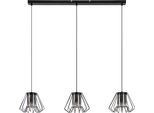 Rabalux 72371 Lampade A Sospensione Emerencia E27 3X Max 40 Metallo Vetro Nero