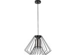 Rabalux 72372 Lampade A Sospensione Emerencia E27 1X Max 40 Metallo Vetro Nero