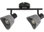 Rabalux 73006 Lampade A Spot Farelia E14 2X Max 10 Feltro Metallico Nero