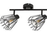 Rabalux 73068 Lampade A Spot Emerencia E14 2X Max 40 Metallo Vetro Nero