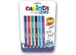 Carioca 43037 Penna Gel Penna In Gel Con Cappuccio Medio Multicolore 6 Pz