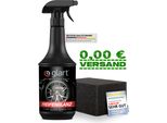 Glart 451RK Spray Lucidante Per Pneumatici 1000 Ml Con Spugna - Finitura Opaca E Setosa - Cura Degli Pneumatici Con Protezione Uv - Nero Rinfrescante - Per Auto, Camper, Moto - Per Gomma E Plastica