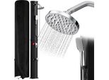 Jopassy Doccia Solare Doccia Da Giardino Rubinetto Da Campeggio Doccia Da Piscina Serbatoio Dell'acqua 60L (Con Copertura Protettiva、Con Doccetta、Nero)