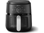 Philips Serie 2000 NA221/00 Friggitrice Ad Aria 4,2 L (Argento), Friggitrice Ad Aria Calda, 4,2 L, Rapid Air, 60 °C, 200 °C, 60 Min