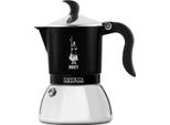 Bialetti Fiammetta Induction, Moka, 0,1 L, Nero, Acciaio Inox, Alluminio, Acciaio Inox, 2 Tazze, Poliammide