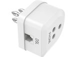 Hama Filtro Adsl Spina Tripolare / Presa Tripolare E Presa Jack 6P4C