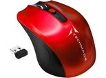 Techmade TM-XJ30-RED Mouse Ambidestro Rf Wireless Ottico 1600 Dpi
