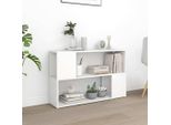 Vvidaxl Libreria Bianca 100X24X63 Cm Materiale A Base Di Legno - Libreria - Librerie - Libreria - Librerie