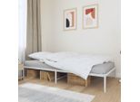 Vidaxl Struttura Letto In Metallo Bianco 100X200 Cm - Struttura Letto - Cornici Letto - Struttura Letto - Letto
