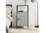 Vidaxl Comodino Grey Sonoma Oak 41X31X80 Cm Materiale A Base Di Legno - Comodino - Comodini - Mobile Da Letto - Cassettiera Da Letto