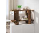 The Living Store Libreria/Divisorio In Rovere Fumé 80X30X51 Cm