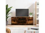 Vidaxl Mobile Tv In Rovere Fumé 102X30X37,5 Cm Materiale In Legno - Mobile Tv - Mobili Tv - Mobili Tv - Porta Tv
