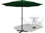 Ombrellone Clanmacy Ombrellone A Braccio Laterale 350 Cm Con Protezione Uv, Manovella Verde Ombrellone Da Giardino Ombrellone Da Mercato Ombrellone Da Spiaggia