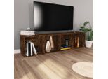 Vidaxl Libreria/Tv In Rovere Fumé 36X30X143Cm In Legno - Libreria - Librerie - Scaffale - Scaffale Portaoggetti