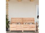 The Living Store Cassapanca Da Giardino 198,5X50X56,5 Cm In Legno Massiccio Di Abete