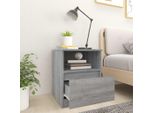 Vidaxl Comodino Grigio Sonoma 40X40X50 Cm Materiale A Base Di Legno - Comodino - Comodini - Armadio - Comodino