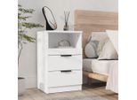The Living Store Comodino In Legno Bianco