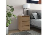 The Living Store Comodino Rovere Sonoma 40X35X62,5 Cm Materiale Legno