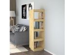The Living Store Libreria/Divisorio 40X35X135 Cm In Legno Di Pino Massiccio