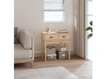 The Living Store Tavolo Consolle 76,5X40X75 Cm In Legno Di Pino Massiccio
