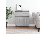 The Living Store Credenza Grigio Sonoma 60X35X70 Cm Materiale Legno