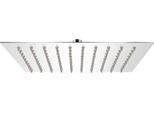 The Living Store Soffione Doccia A Pioggia In Acciaio Inox 20X20 Cm Quadrato