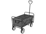 The Living Store Carrello Manuale Pieghevole In Acciaio Grigio