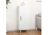 The Living Store Credenza Bianca 34,5X34X90 Cm Materiale A Base Di Legno