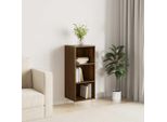 The Living Store Credenza Effetto Rovere Marrone 34,5X32,5X90 Cm Materiale In Legno