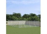 The Living Store Cuccia Per Cani Da Esterno Silver 8X12X2 M Acciaio Zincato
