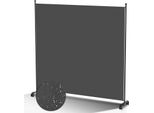 Tolletour Schermo Con Rotelle Divisorio Pieghevole Parete Divisoria Per Esterni Schermo Privacy Per Giardino Divisorio Per Ambienti 1 Pezzo Antracite 187X181 Cm