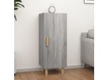 The Living Store Credenza Grigio Sonoma 34,5X34X90 Cm Materiale Legno