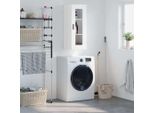 The Living Store Armadio A Muro Bianco 34,5X34X90 Cm