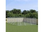 The Living Store Cuccia Per Cani Da Esterno Silver 6X10X2 M Acciaio Zincato