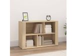 The Living Store Credenza Rovere Sonoma 80X30X54 Cm Materiale A Base Di Legno