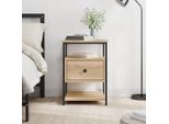 The Living Store Comodino Rovere Sonoma 40X42X56 Cm Materiale Legno