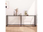 The Living Store Konsolentic Trasparente 200X35X75,5 Cm Cuore In Vetro