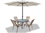Ombrellone Jopassy Ø3,5 M Ombrellone Da Giardino Ombrellone Da Terrazza Ombrellone A Braccio Laterale Ombrellone Da Mercato Ombrellone Da Spiaggia - Beige