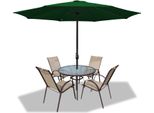 Ombrellone Jopassy Ø3,5 M Ombrellone Da Giardino Ombrellone Da Terrazza Ombrellone A Braccio Laterale Ombrellone Da Mercato Ombrellone Da Spiaggia - Verde
