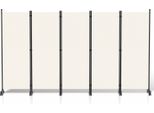 Jopassy Schermo Con Rotelle 5 Pezzi Beige 284X181 Cm Divisorio Pieghevole Parete Divisoria Per Esterni Schermo Privacy Per Giardino Divisorio Per Ambienti