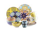 Set Di Stoviglie In Porcellana, Motivo Gelsomino, 16/32/48 Pezzi, 16 Pezzi