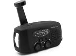 Radio D'emergenza Nedis - Versione Da Tavolo - Am / Fm - Funzione Powerbank - Alimentazione A Batteria / Manovella / Alimentazione Usb - Nero