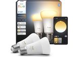 Philips Hue Led-äLylamppu, White Ambiance, E27, 1100 Lm, 2-Pack