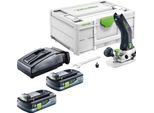Modulo Batteria Festool Mfkc 700 Eb-Basic Fresatrice Per Bordi 18 V 8 Mm Brushless + 2X Batteria 4,0 Ah + Caricabatteria + Systainer