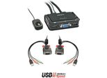 Lindy 42342 Lindy Switch Kvm Compatto A 2 Porte Vga Usb 2.0 E Audio